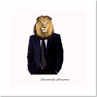 Lion In A Suit Posters and Art